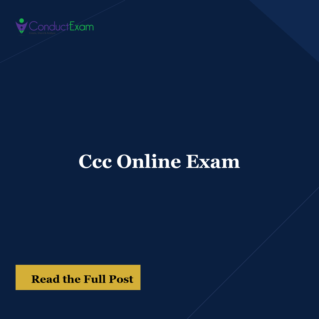 Ccc Online Exam