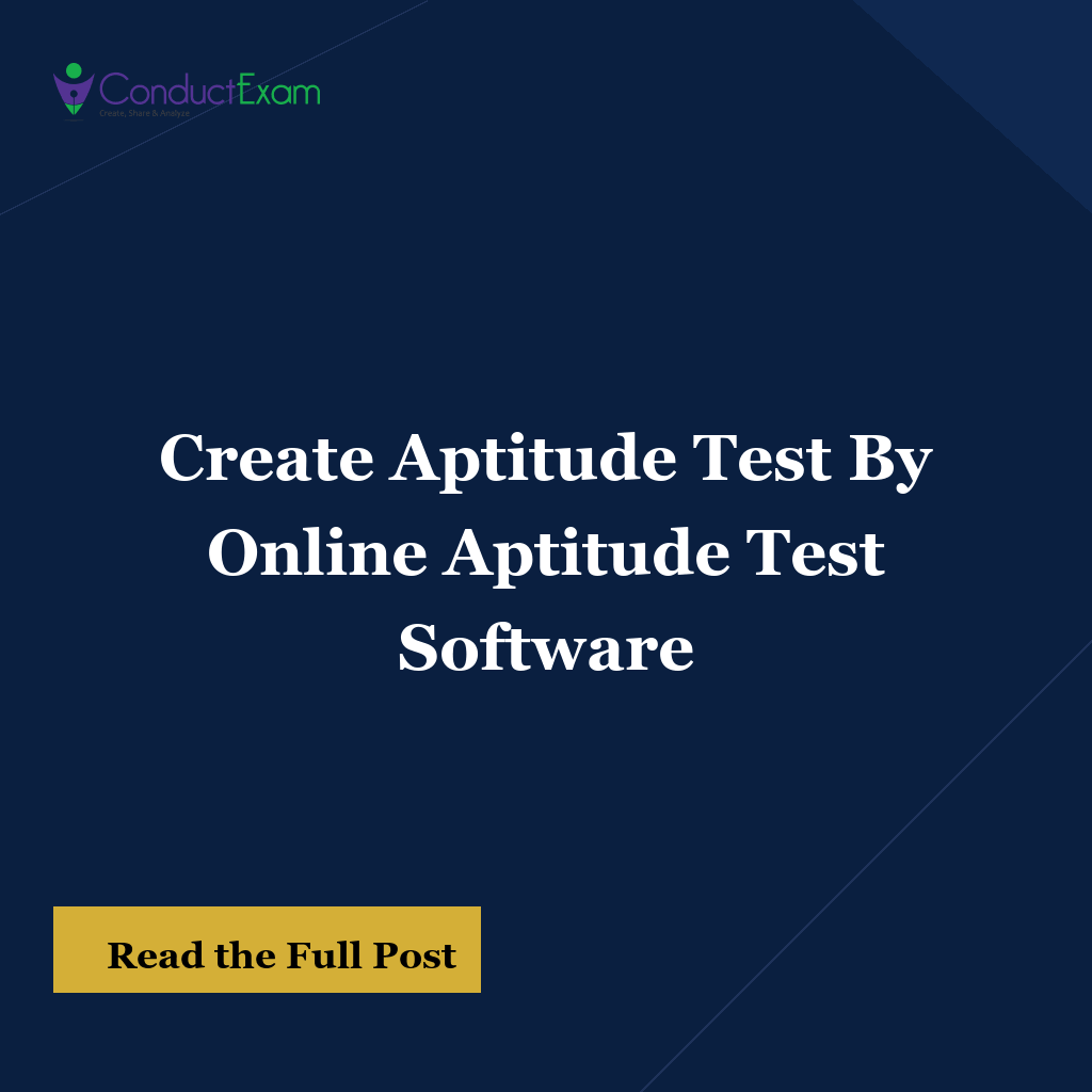 Create Aptitude Test By Online Aptitude Test Software