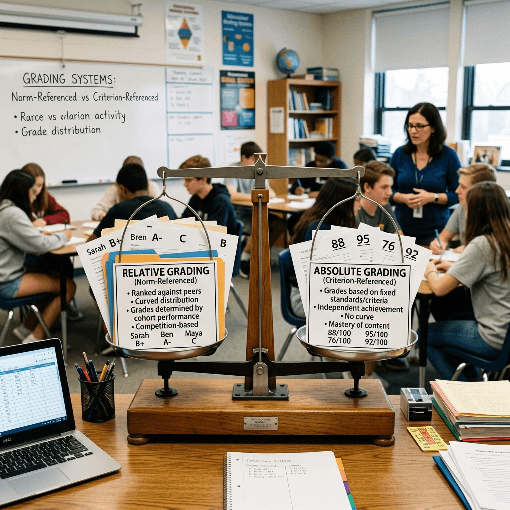 What is Relative Grading vs Absolute Grading in Exams?