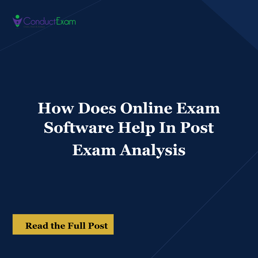 How Does Online Exam Software Help In Post Exam Analysis