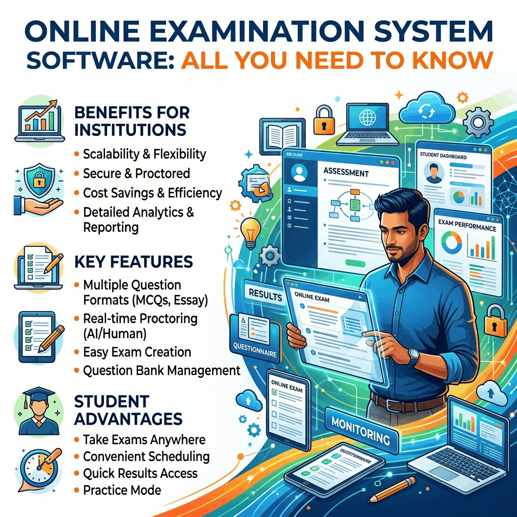 HOW ONLINE EXAM SYSTEM WORKS