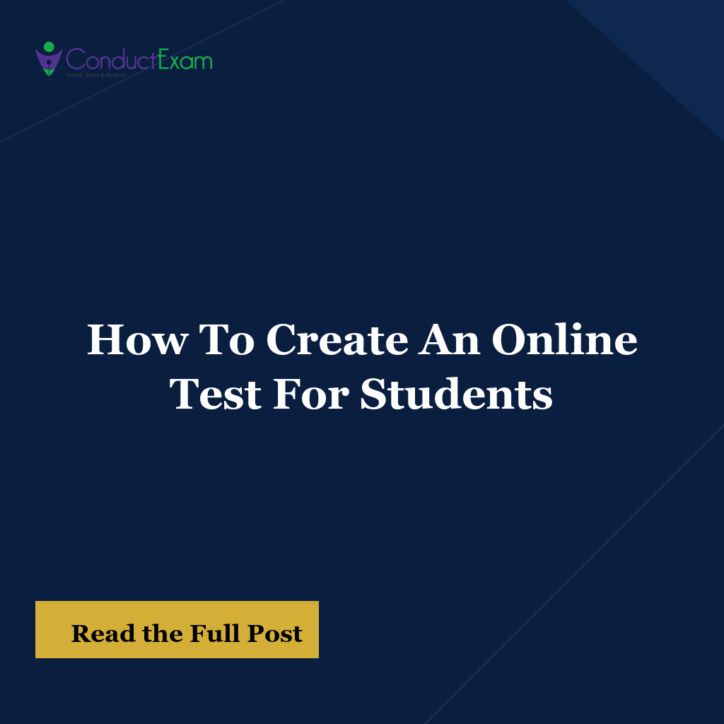 How To Create An Online Test For Students