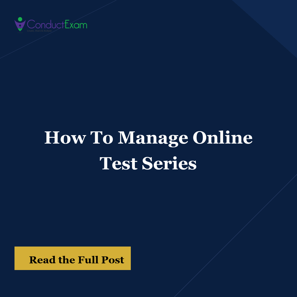 How To Manage Online Test Series