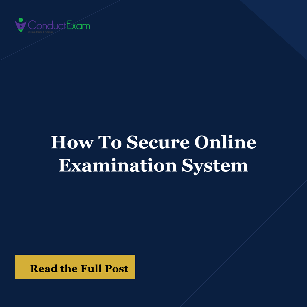 How To Secure Online Examination System
