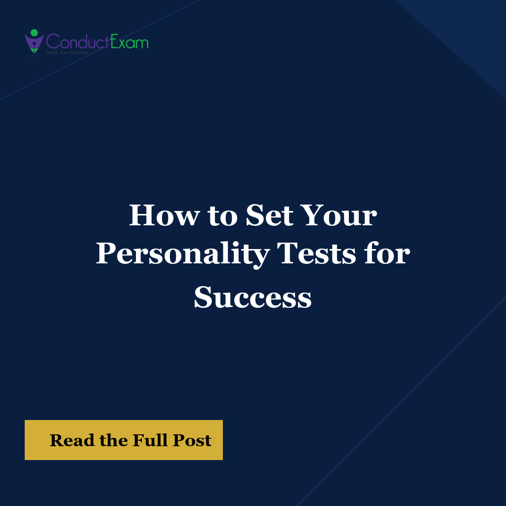 How to Set Your Personality Tests for Success