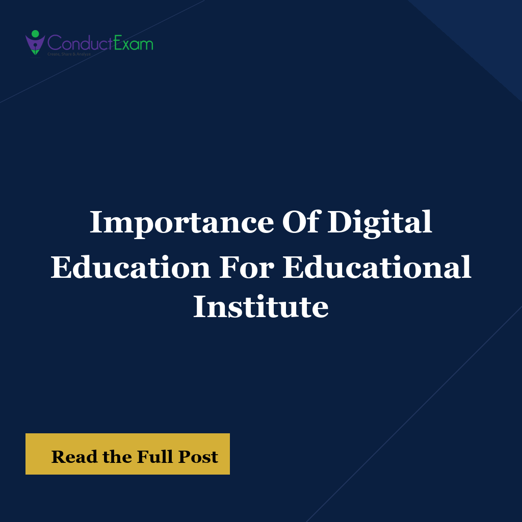 Importance Of Digital Education For Educational Institute