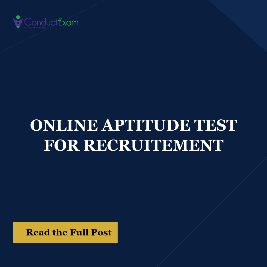 ONLINE APTITUDE TEST FOR RECRUITEMENT