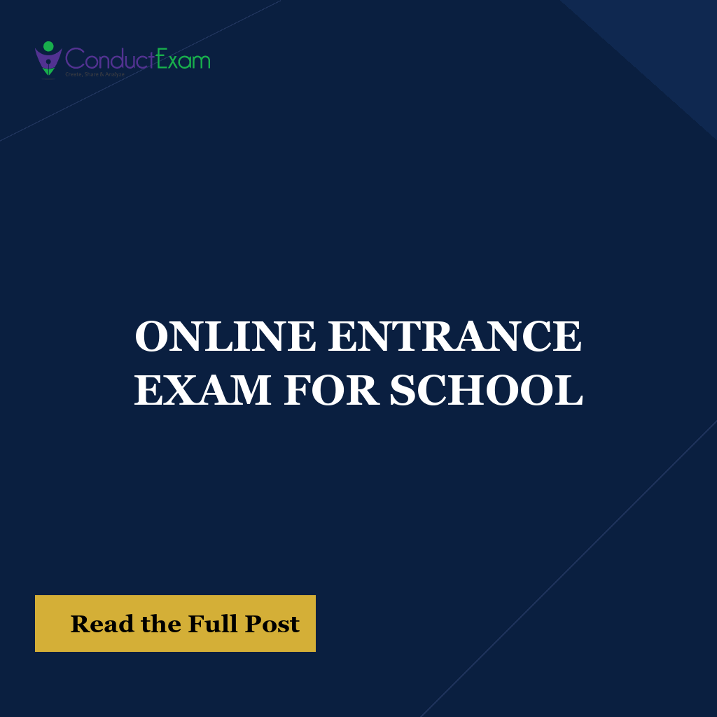 ONLINE ENTRANCE EXAM FOR SCHOOL