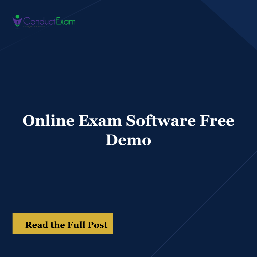 Online Exam Software Free Demo
