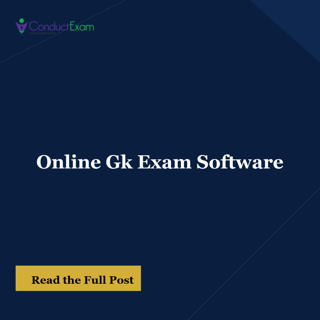 Online Gk Exam Software