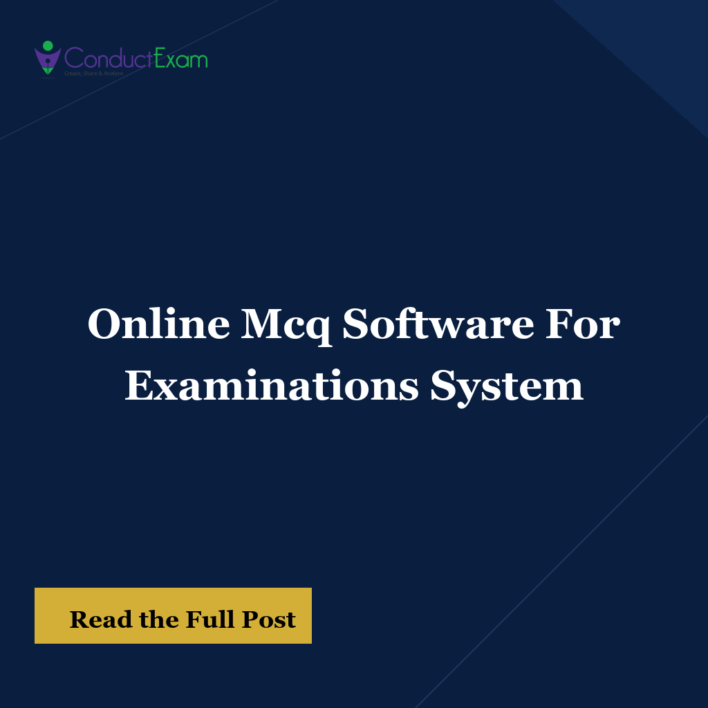 Online Mcq Software For Examinations System