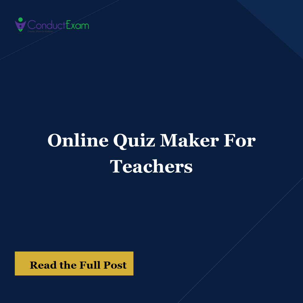 Online Quiz Maker For Teachers