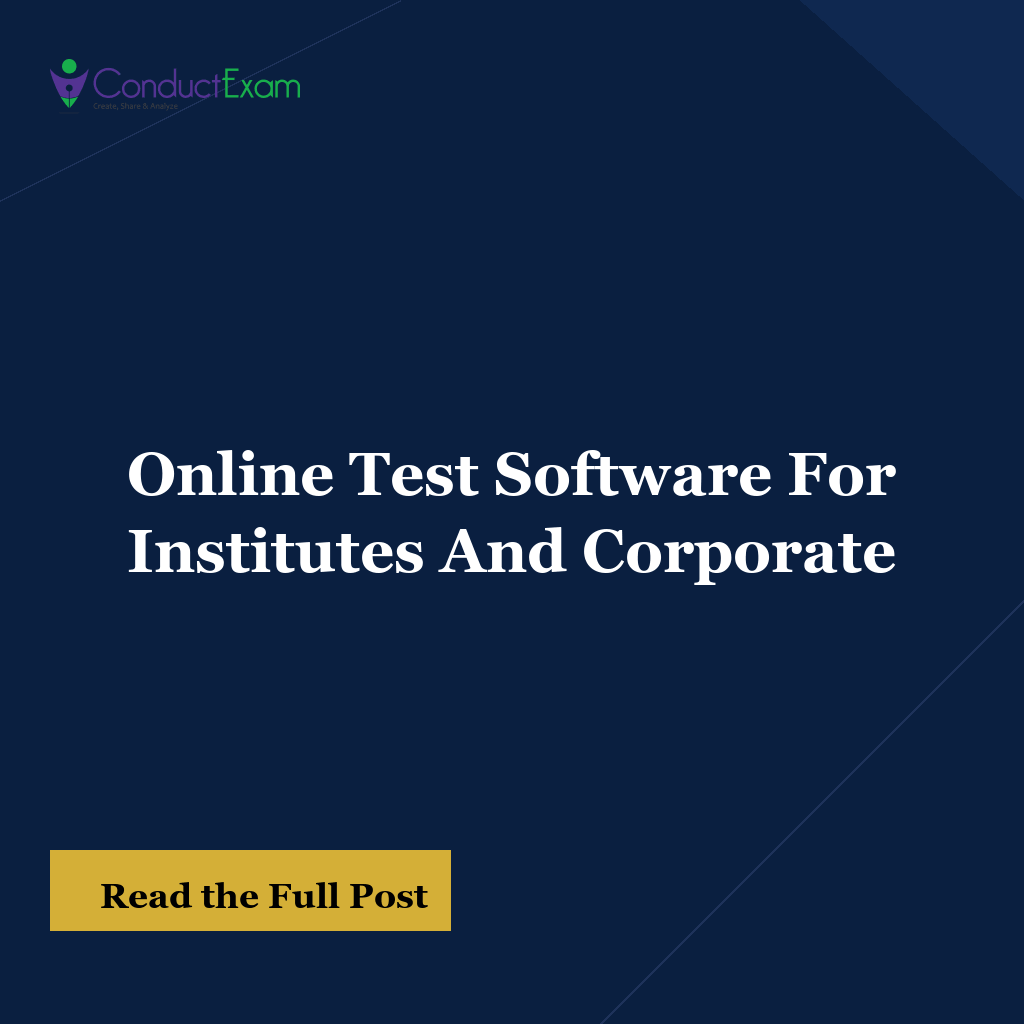 Online Test Software For Institutes And Corporate