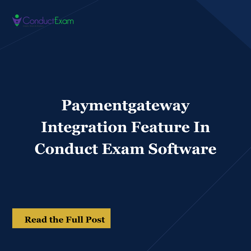 Paymentgateway Integration Feature In Conduct Exam Software