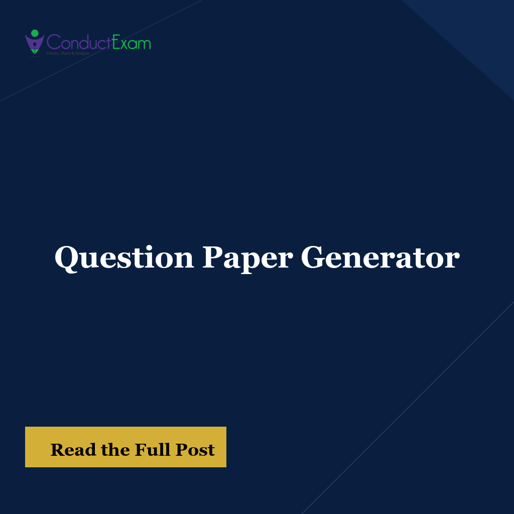 Question Paper Generator