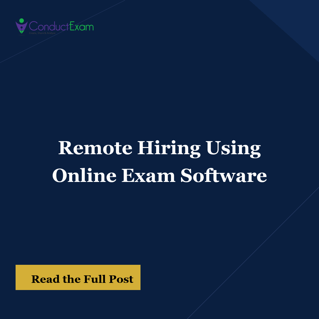 Remote Hiring Using Online Exam Software