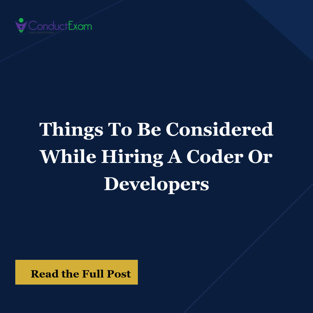 Things To Be Considered While Hiring A Coder Or Developers