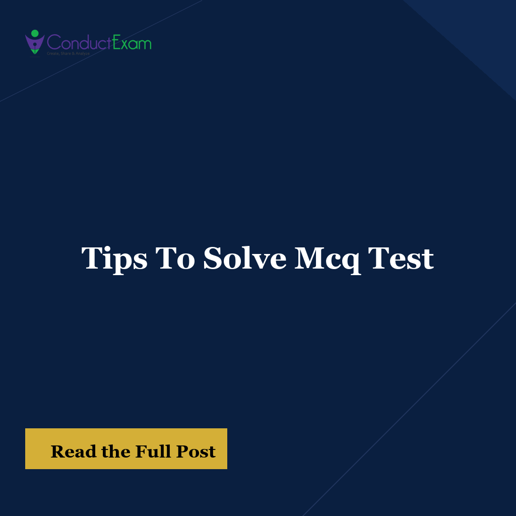 Tips To Solve Mcq Test
