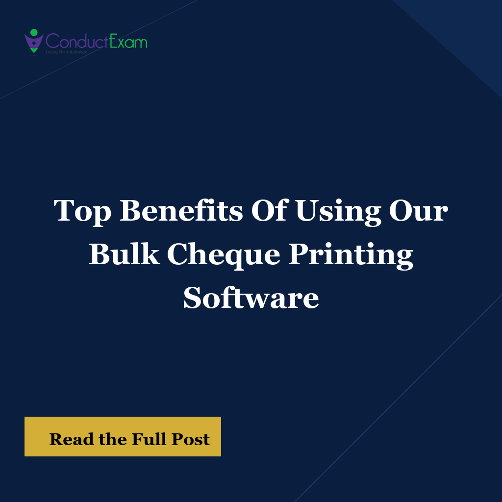 Top Benefits Of Using Our Bulk Cheque Printing Software