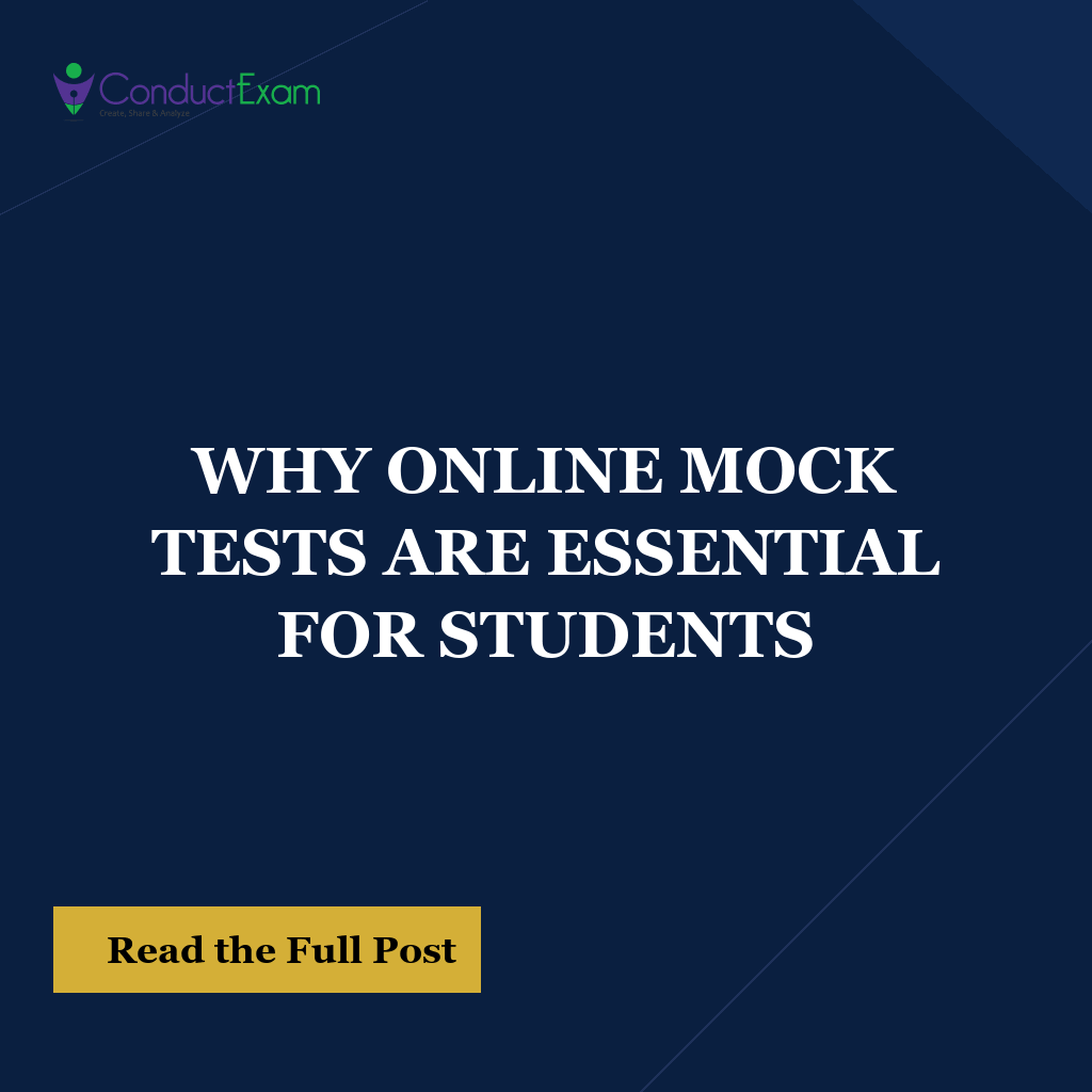 WHY ONLINE MOCK TESTS ARE ESSENTIAL FOR STUDENTS